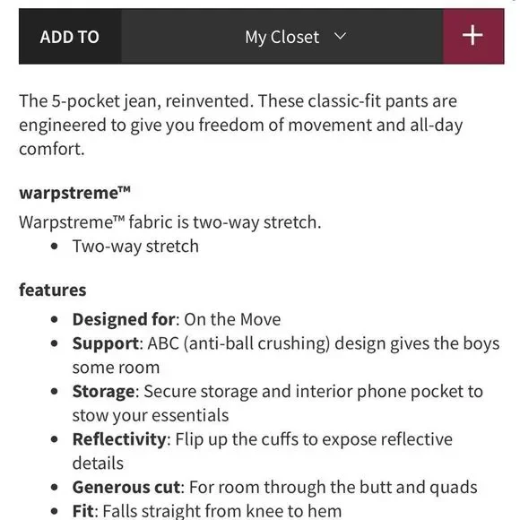 Lululemon ABC Pant Classic *32”Classic Navy